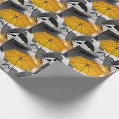 Papier Cadeau Le soleil arrive, avalanche de parapluies, (Coin)