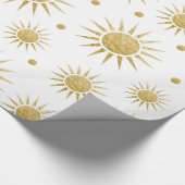 Papier Cadeau Le soleil, le papier enveloppant (Coin)