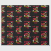 Papier Cadeau Le soudage est comme la couture au feu (Plat)