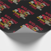 Papier Cadeau Le soudage est comme la couture au feu (Coin)