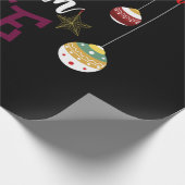 Papier Cadeau Le Temps De Noël Est Meilleur Avec Le Vin (Coin)