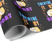Papier Cadeau Le Théâtre Est Mon Acteur Sport Drame (Coin rond)