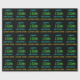 Papier Cadeau Le thème de l'informatique numérique amusante 16e 