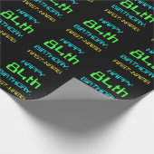 Papier Cadeau Le thème de l'informatique numérique amusante 84e (Coin)