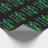 Papier Cadeau Le thème de l'informatique numérique amusante 92e (Coin)