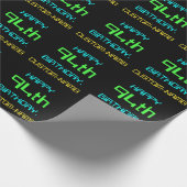 Papier Cadeau Le thème de l'informatique numérique amusante 94e (Coin)