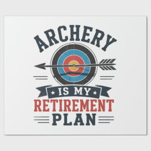 Papier Cadeau Le Tir à l'Arc Est Mon Plan De Retraite Archer