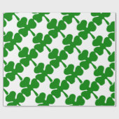 Papier Cadeau Le trèfle de Quatre-Feuille pour la chance (Plat)