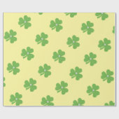 Papier Cadeau Le trèfle vert pour la Saint Patrick (Plat)