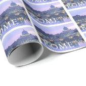 Papier Cadeau Le Vatican | Rome, Italie (Coin rond)