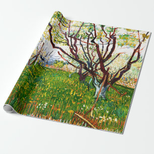 Papier Cadeau Le verger en fleurs (1888) par Vincent Van Gogh