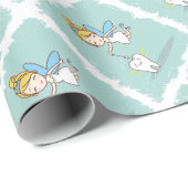 Papier Cadeau Le vingt-huitième février - jour de fée de dent (Coin rond)