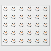 Papier Cadeau Le visage de Snowman (Plat)
