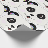 Papier Cadeau Le visage souriant de Panda (Coin)