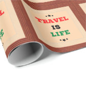 Papier Cadeau Le Voyage, c'est du papier d'enveloppement (Coin rond)