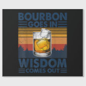 Papier Cadeau Le Whiskey Bourbon sort (Plat)