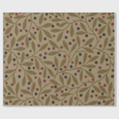 Papier Cadeau Leaf Berry Classique Colorful Art Motif (Plat)