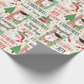 Papier Cadeau "Learning is Magical" Christmas (Coin)