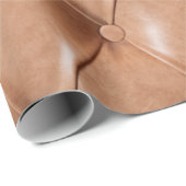 Papier Cadeau leather sofa background (Coin rond)