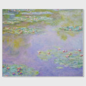 Papier Cadeau L'Eau Lys Peinture Fleur (Plat)