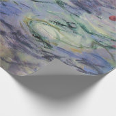 Papier Cadeau L'EAU MENSONNE EN BLEU ROSE PAR Claude Monet (Coin)