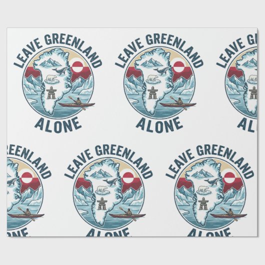 Papier Cadeau Leave Greenland Alone (Plat)