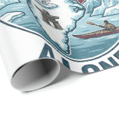 Papier Cadeau Leave Greenland Alone (Coin rond)