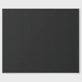 Papier Cadeau L'éclat de Sun de noir et de charbon de bois (Plat)