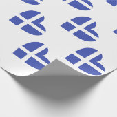 Papier Cadeau L'Ecosse/coeurs Drapeau-inspirés écossais (Coin)