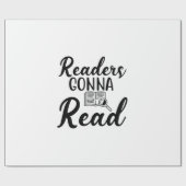 Papier Cadeau Lecteurs d'art Lecteurs vont lire (Plat)
