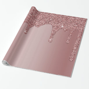 Papier Cadeau Lecteurs de Parties scintillant Rose Gold Sparkle