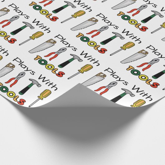 Papier Cadeau Lecture avec outils (Coin)