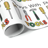 Papier Cadeau Lecture avec outils (Coin rond)
