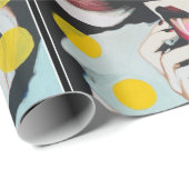 Papier Cadeau "Lecture de la volonté" Peinture sur une (Coin rond)