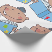 Papier Cadeau Lecture D'Un Livre De Maths Par Un Enfant