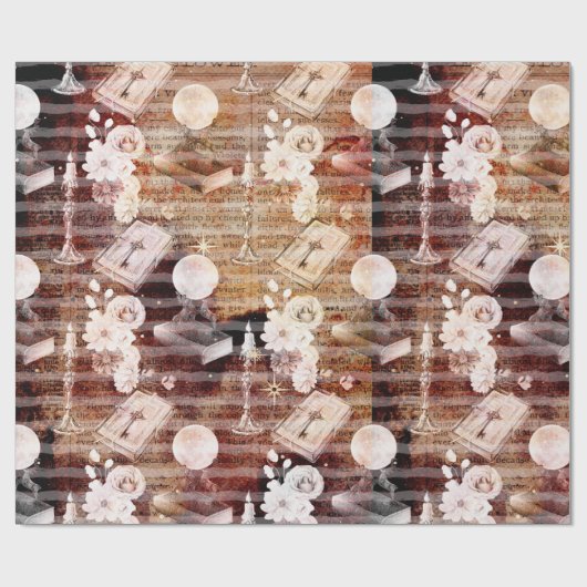 Papier Cadeau Lecture vintage (Plat)