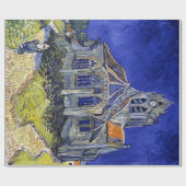 Papier Cadeau L'église d'Auvers, Van Gogh (Plat)