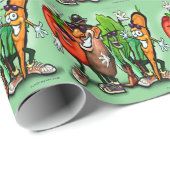 Papier Cadeau Légume (Coin rond)