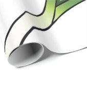 Papier Cadeau Légumes de poireau (Coin rond)