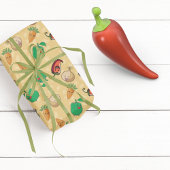 Papier Cadeau Légumes souriants