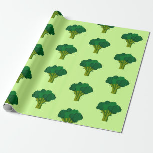 Papier Cadeau Légumes verts de Brocoli Légumes sains à manger