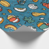 Papier Cadeau Légumes vintage Arrière - plan. Variétés différent (Coin)