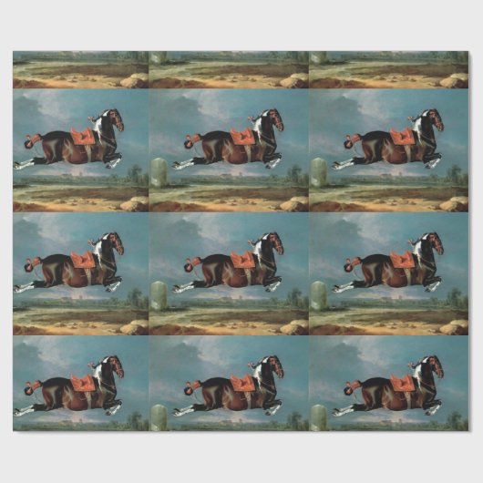 Papier Cadeau L'élevage du Cheval Piebald "Cehero" (Plat)