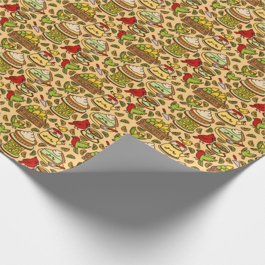 Papier Cadeau Lemon & Lime Twitter pattern wrapping paper (Coin)