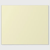 Papier Cadeau Lémon moderne jaune clair couleur uni (Plat)