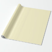 Papier Cadeau Lémon moderne jaune clair couleur uni (Déroulé)