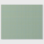 Papier Cadeau Lemon Watercolor Blue Mediterranean Tile Pattern (Plat)
