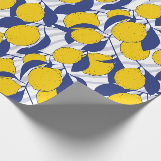 Papier Cadeau Lemons Pattern (Coin)