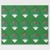 PAPIER CADEAU LÉMUR DE JOYEUX NOËL (Plat)