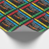 Papier Cadeau L'enseignement est une oeuvre de coeur | Enseignan (Coin)